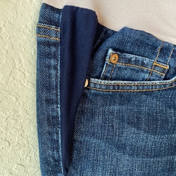 7 For All Mankind A Pea In The Pod Boot Cut Maternity Jeans with Full Band Sz 30 - Picture 4 of 16